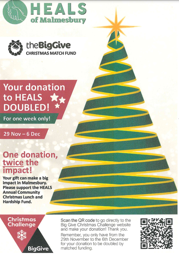 HEALS of Malmesbury Big Give Christmas Match Fund